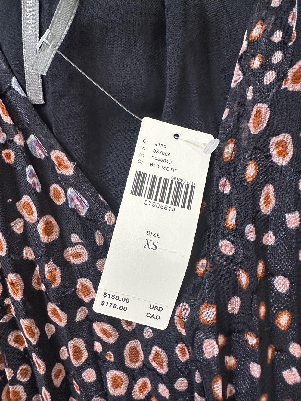 Anthropologie NWT Toulon Pleated Mini Dress Leopard Print Black Tunic XS - Picture 4 of 6